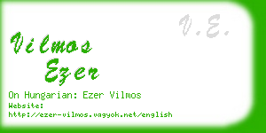 vilmos ezer business card